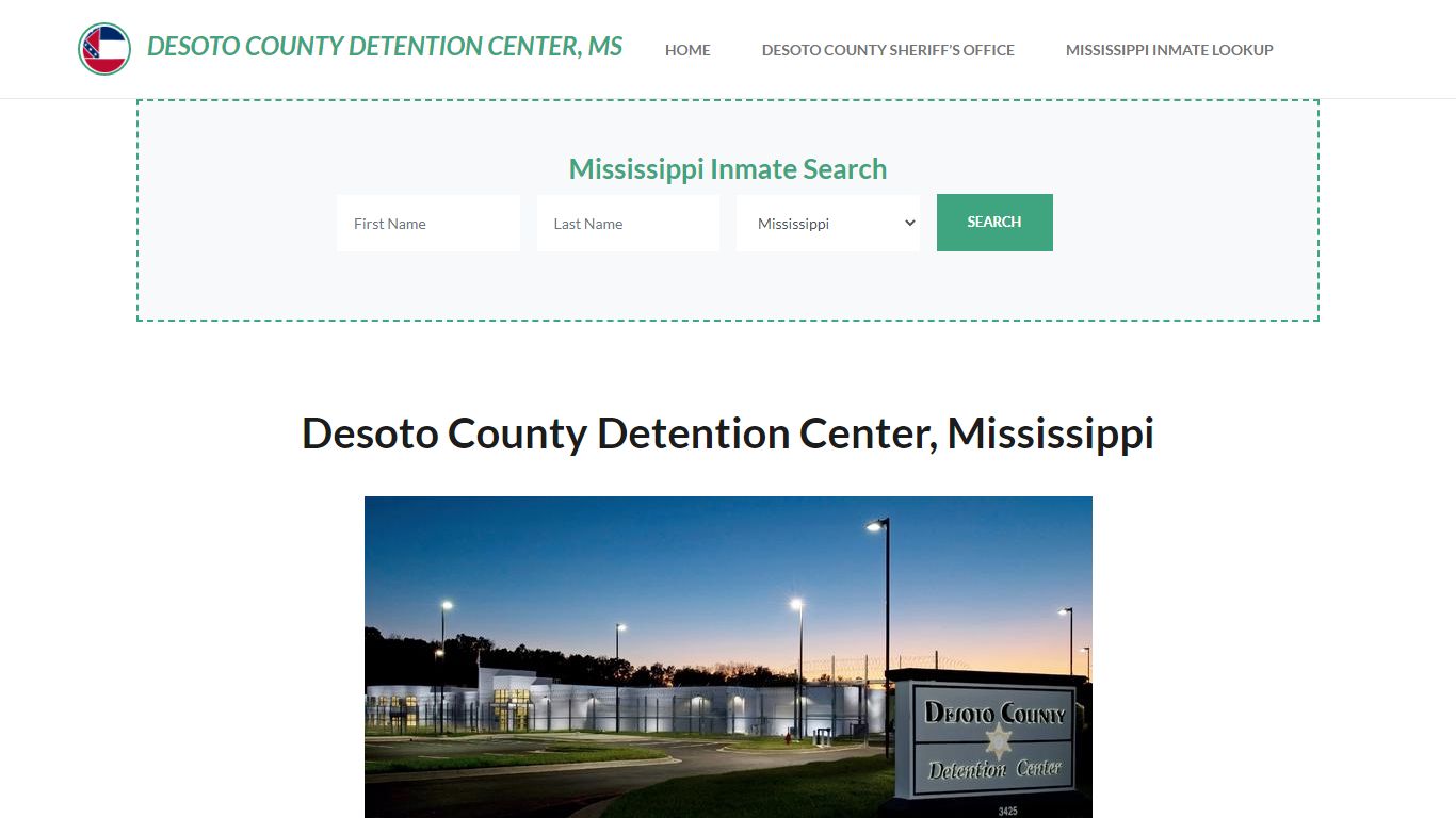 Desoto County Detention Center, MS Inmate Roster, Offender Search