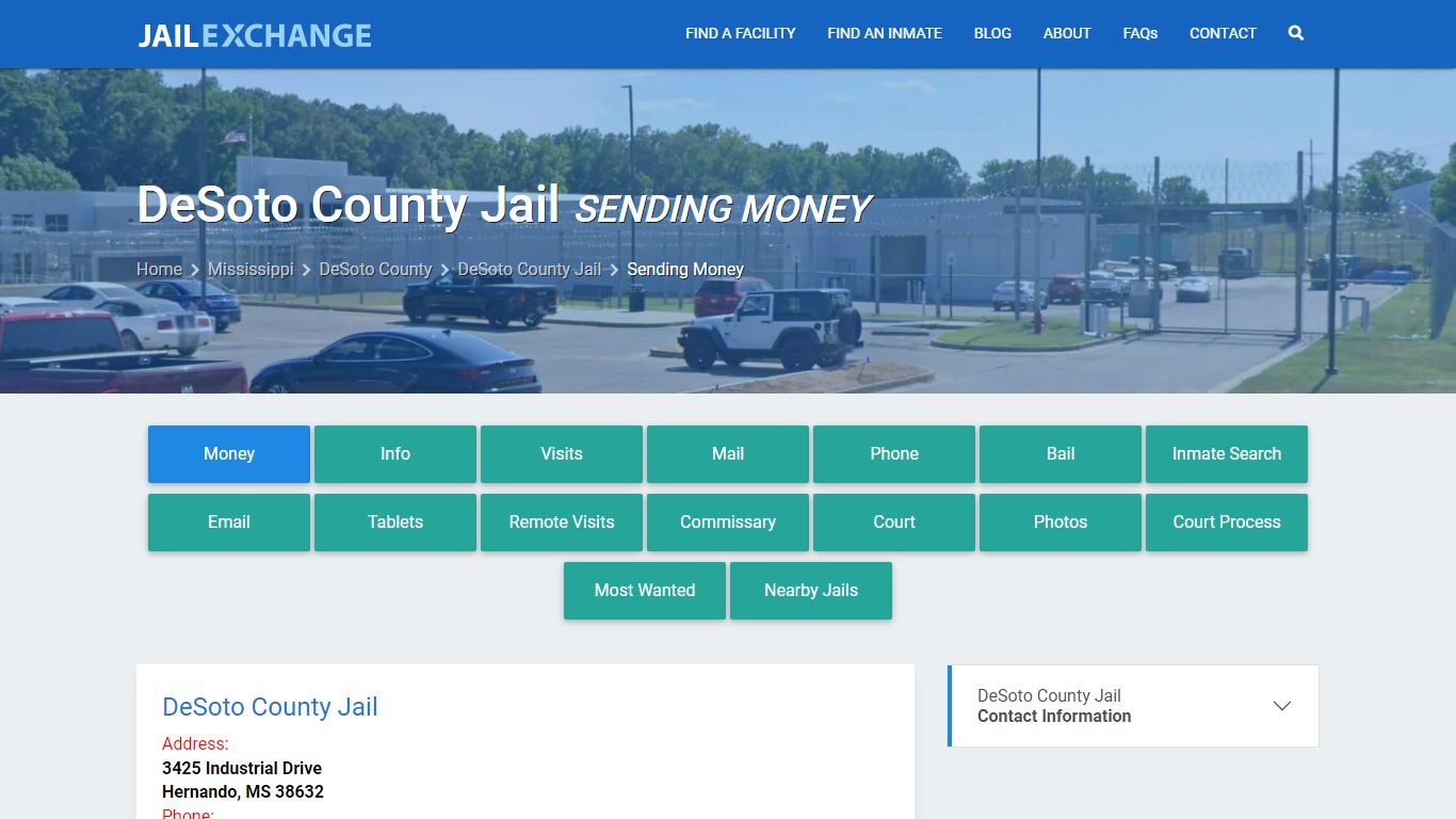 Send Money to Inmate - DeSoto County Jail, MS - Jail Exchange