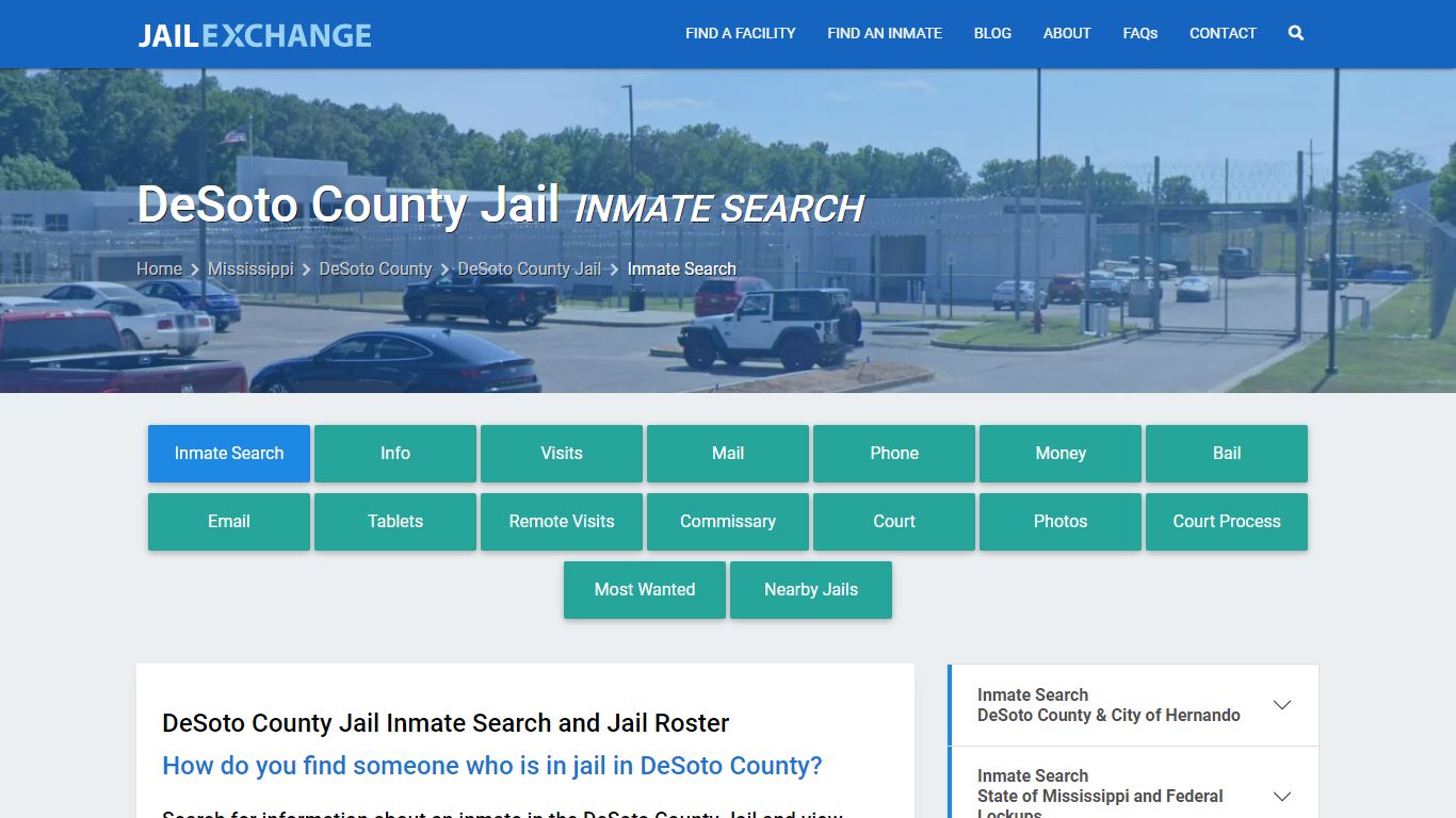 Inmate Search: Roster & Mugshots - DeSoto County Jail, MS